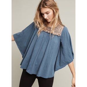 Anthropologie Deletta Josephine Embellished Top S